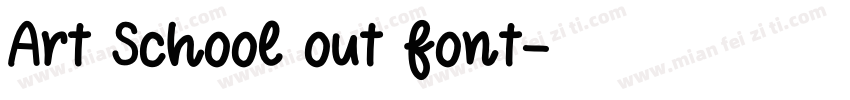 Art School out font字体转换